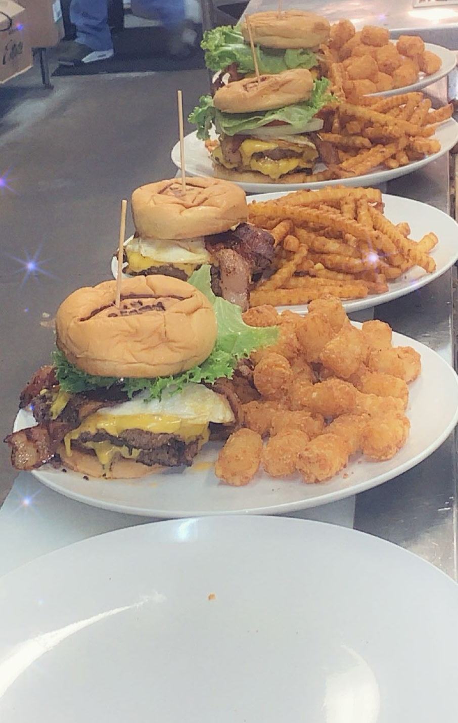 Burgers going out on the pass